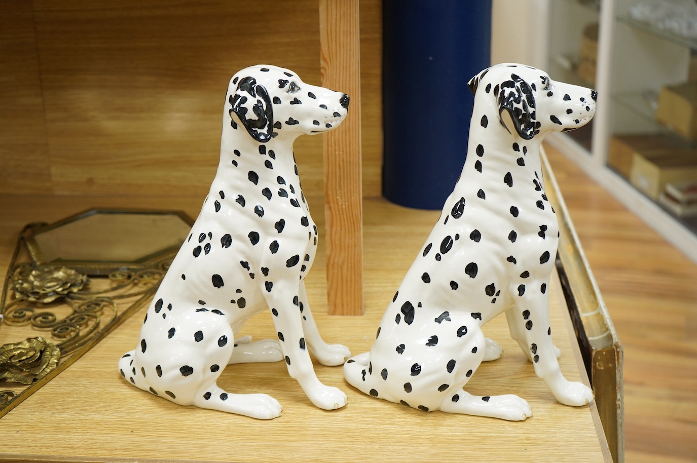 Two Beswick recumbent Dalmations, model numbers 2271, 34cm. Condition - good